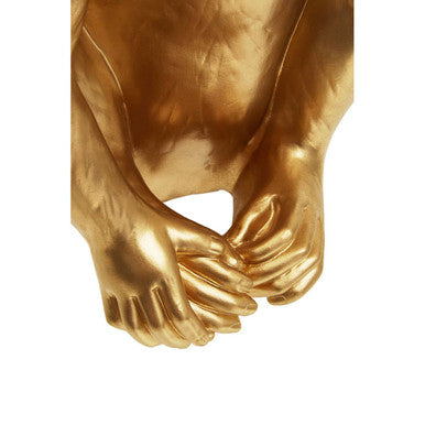 Boho Gold Finish Monkey Table Lamp