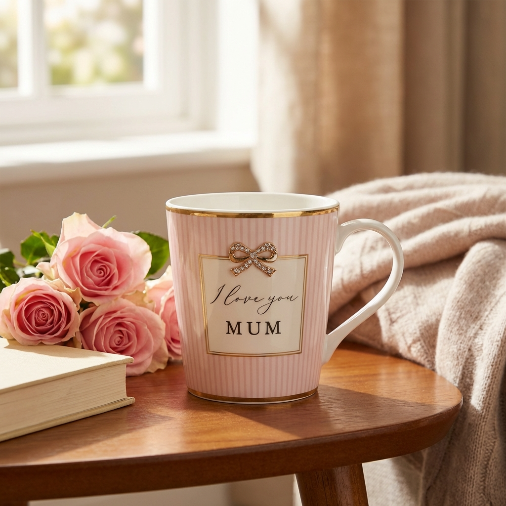 I Love You Mum Charm Mug