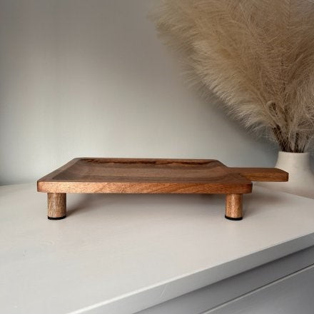 WOODEN BOARD W/FEET, 40CM