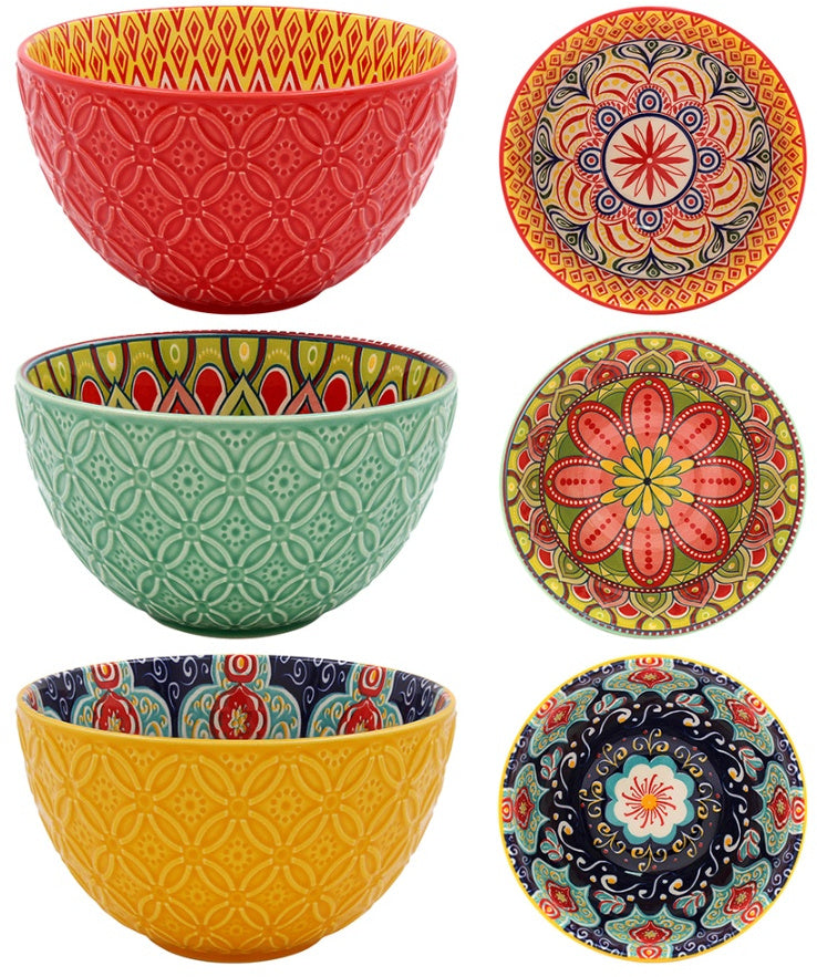 Tuscany Assorted Set of 3 Cereal Bowls 13cm