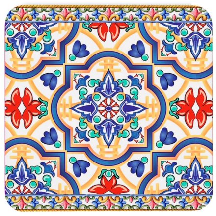 TUSCANY CERAMIC COASTER, 10CM