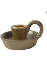 GLAZED CANDLE HOLDER