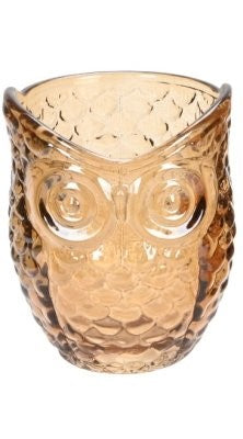 OWL DESIGN CANDLE POT HOLDER