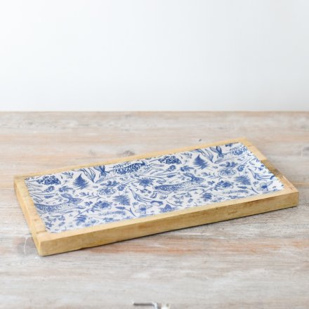 RABBIT DESIGN ENAMEL TRAY