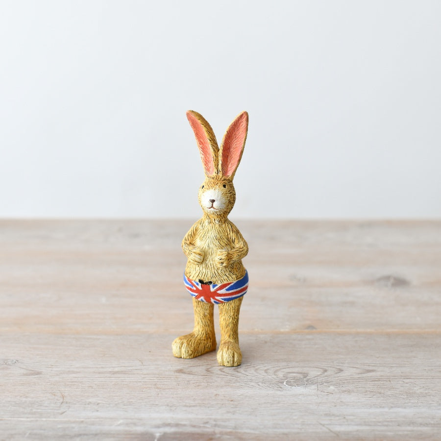 Jasper Rabbit Union Jack Trunks Ornament
