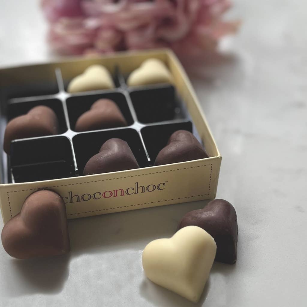 Assorted Chocolate Hearts by Choc on Choc