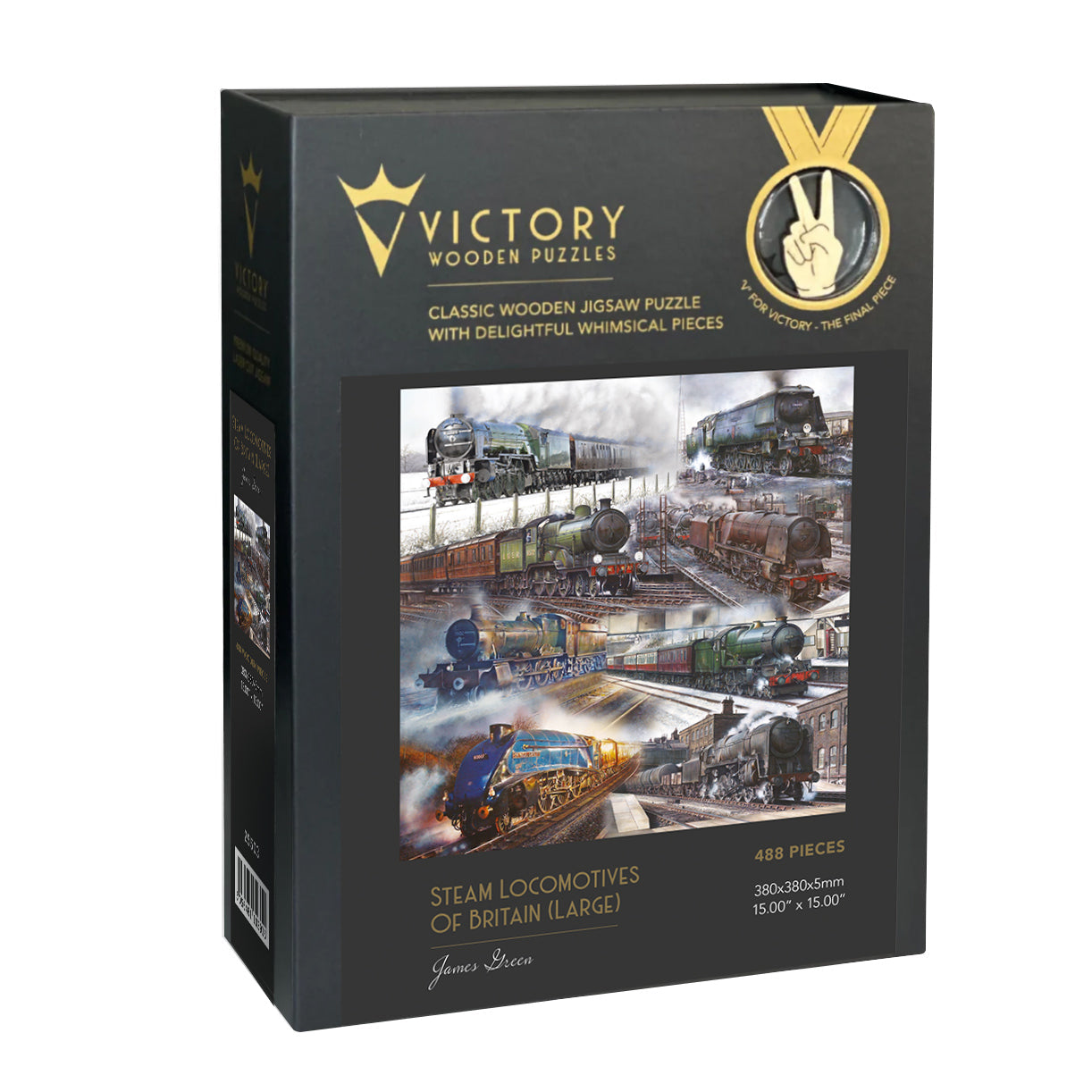 Steam Locomotives Of Britain (Large) - Victory Wooden Jigsaw Puzzle