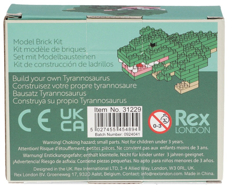 Build Your Own Tyrannosaurus Rex Dinosaur Model Brick Kit