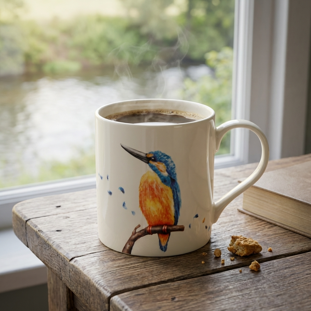 Kingfisher Mug, 13cm