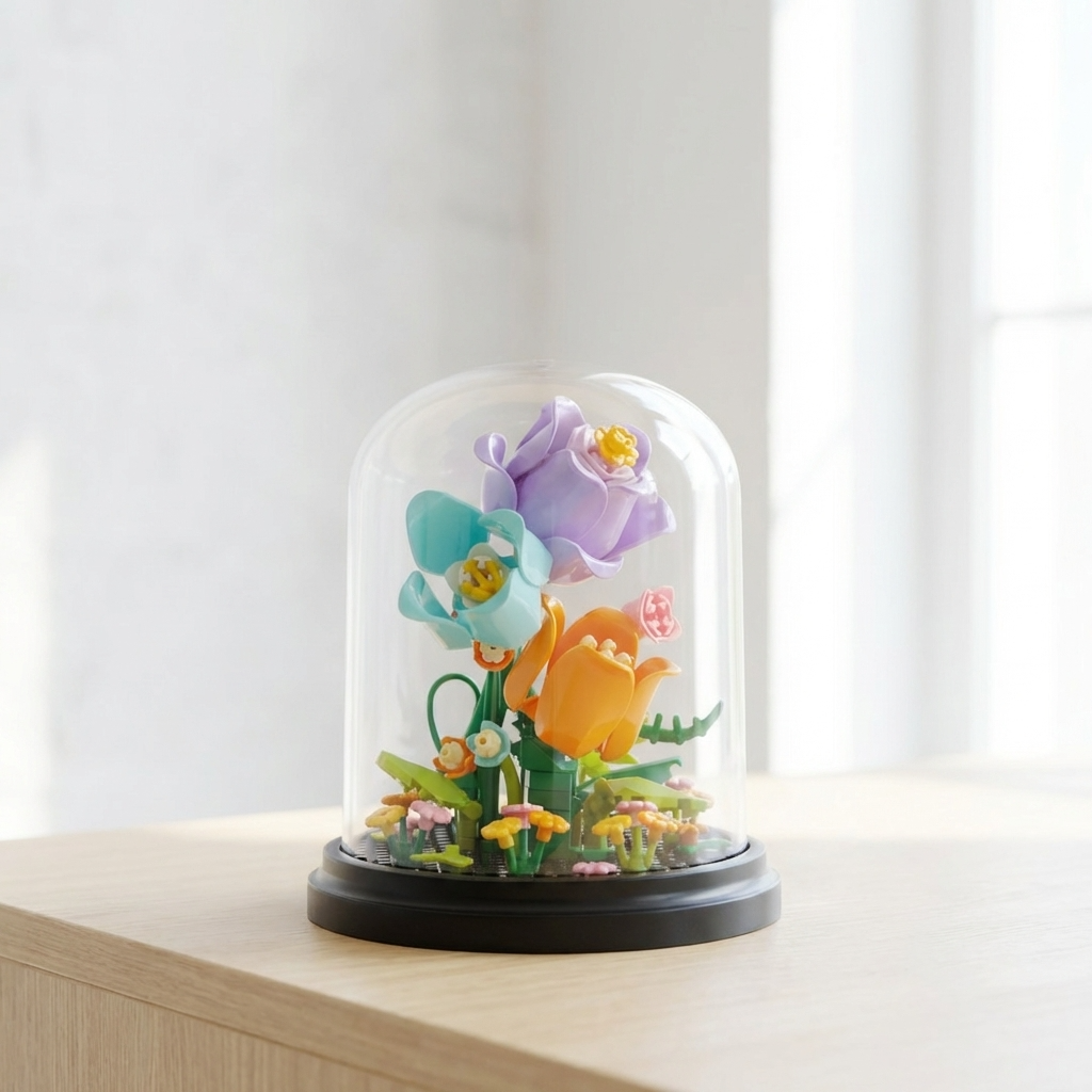 Tulip Mini Bricks Kit – Decorative Dome Build Set (11cm)