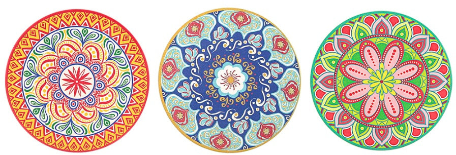 Tuscany Set of 3 Coasters 10cm