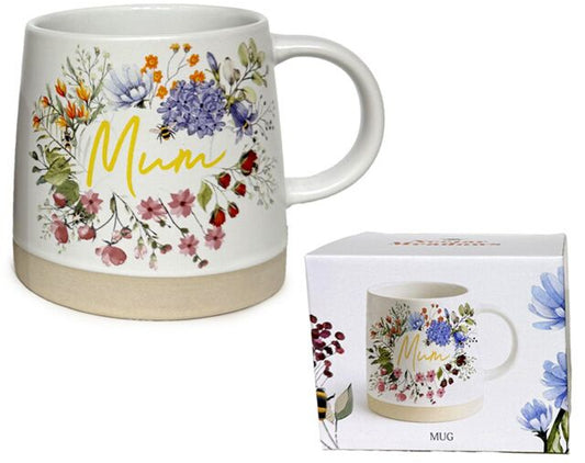 Nectar Meadows Mum Tapered Stoneware Mug, 13cm