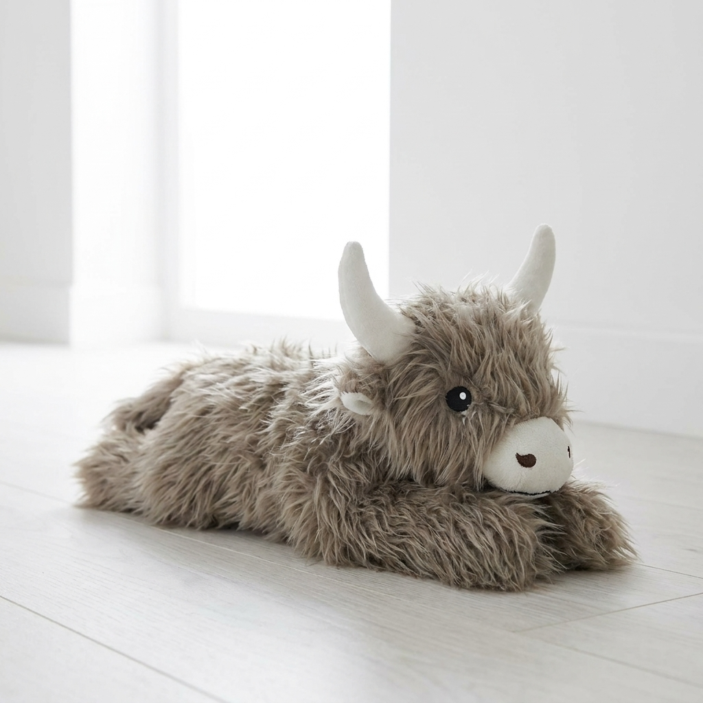 Highland Cow Door Stop 35cm Plush Weighted Doorstop