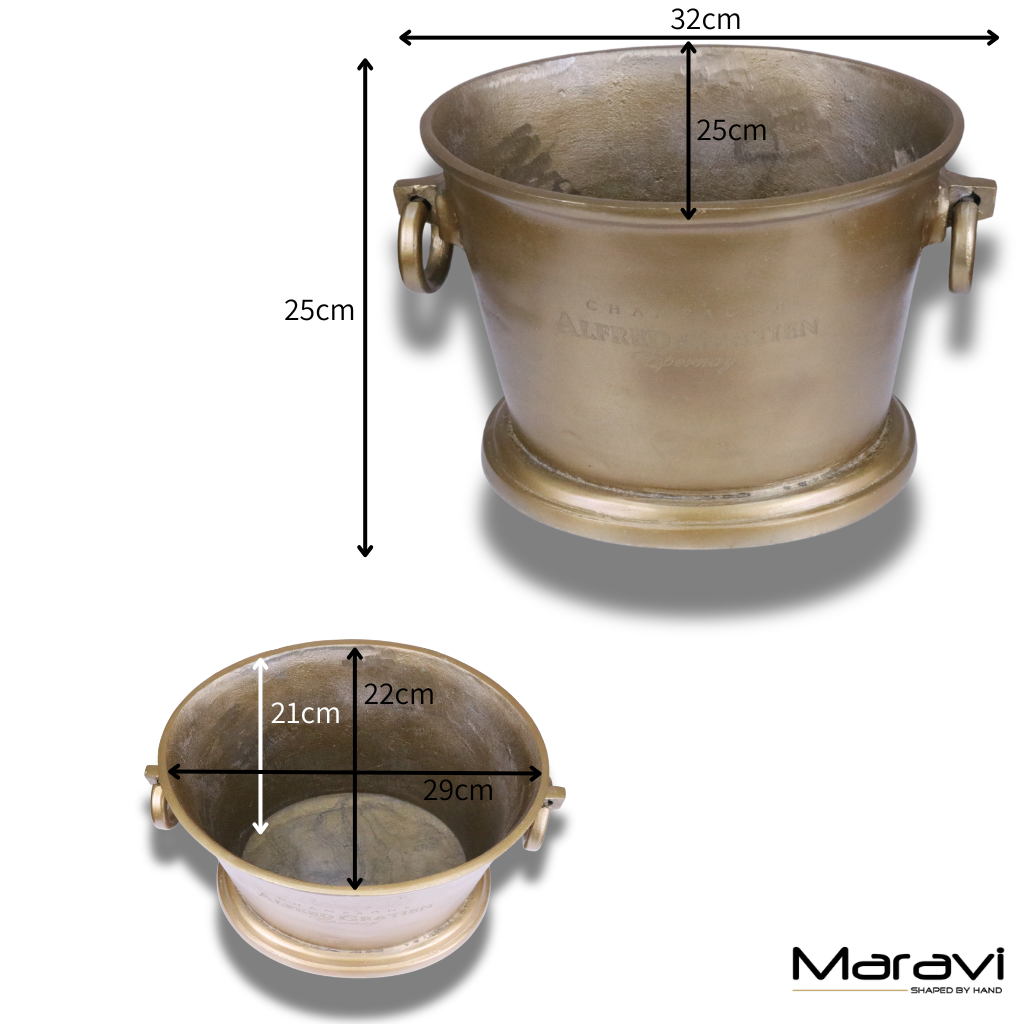 Alfred Gratien Luxury Gold Champagne Ice Bucket by Maravi