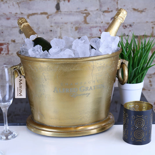 Alfred Gratien Luxury Gold Champagne Ice Bucket by Maravi