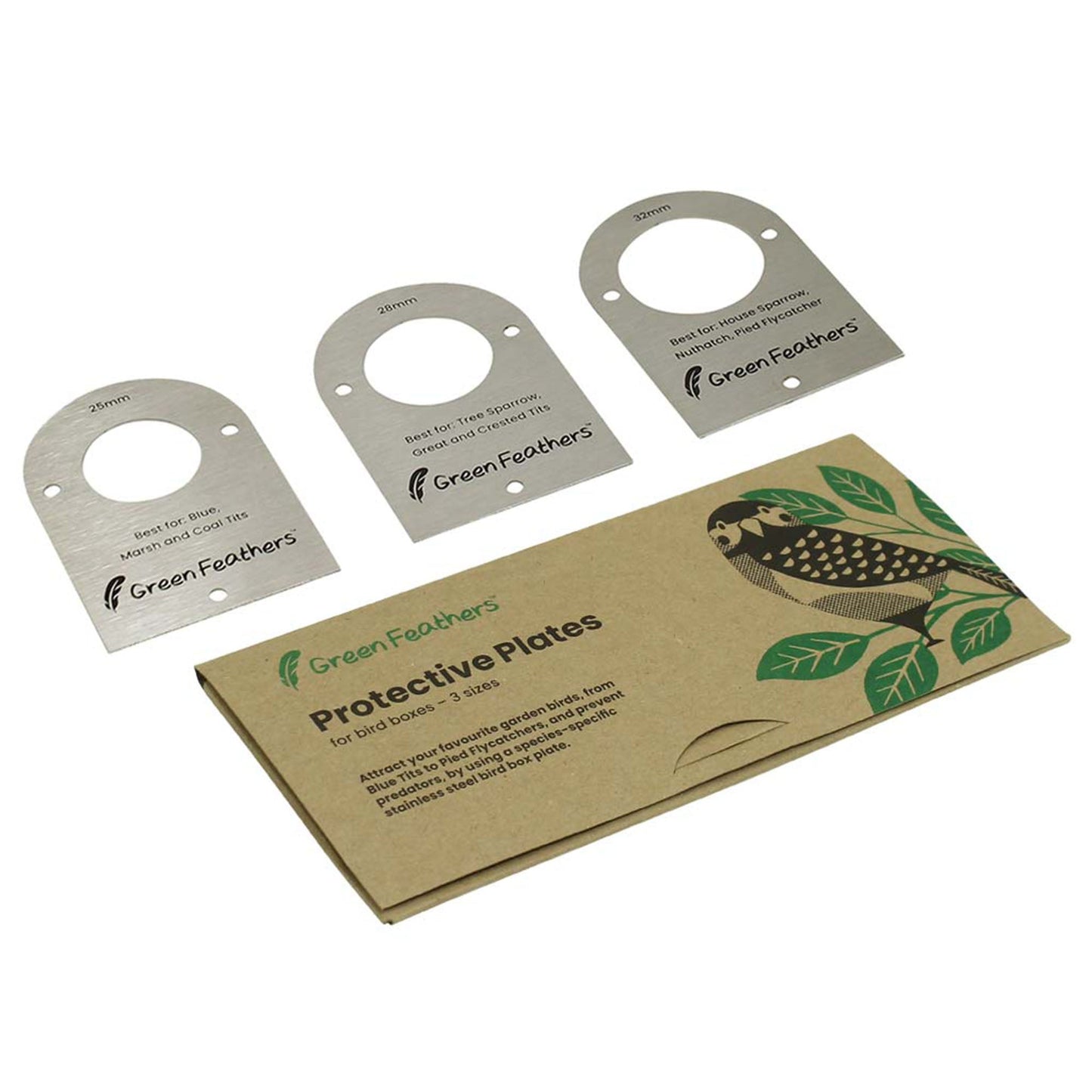 Green Feathers Solar Powered WiFi Bird Box HD Camera Complete Pack