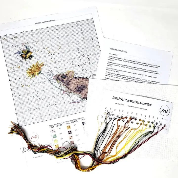 Bree Merryn - Bashful and Bumble Cross Stitch Kit