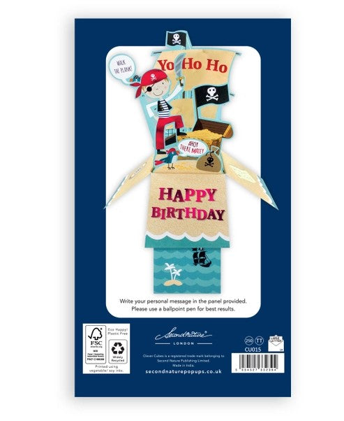 Birthday Pirates - 3D Pop Up's Greeting Card - Second Nature