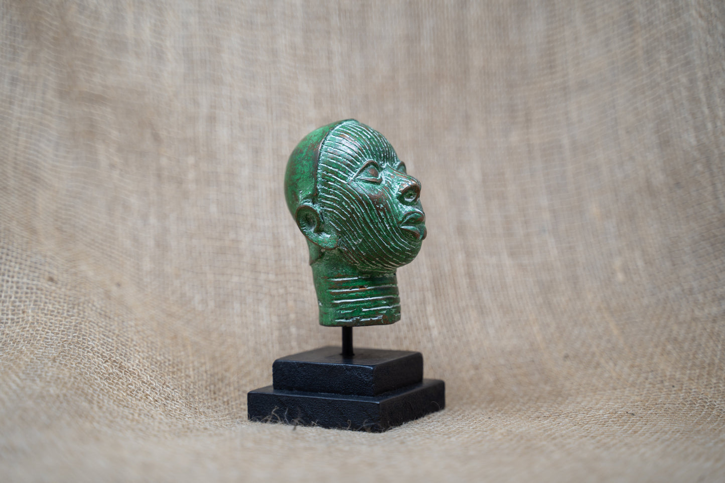 Benin Bronze Head - 37.2 by Botanical Boys