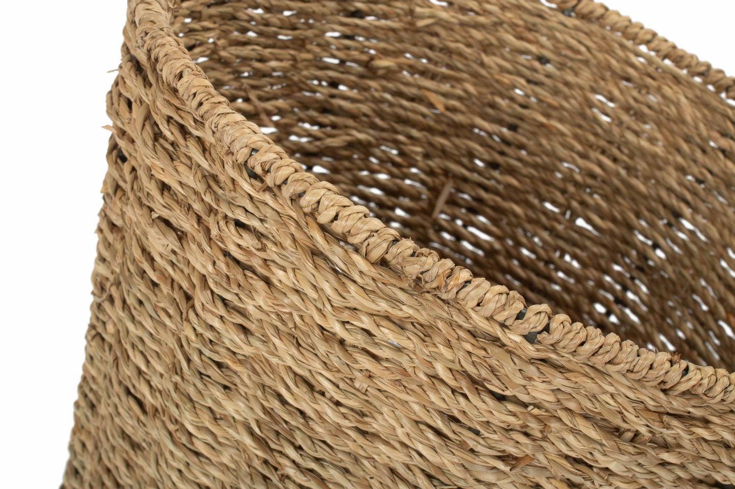 Seagrass Round Waste Paper Basket