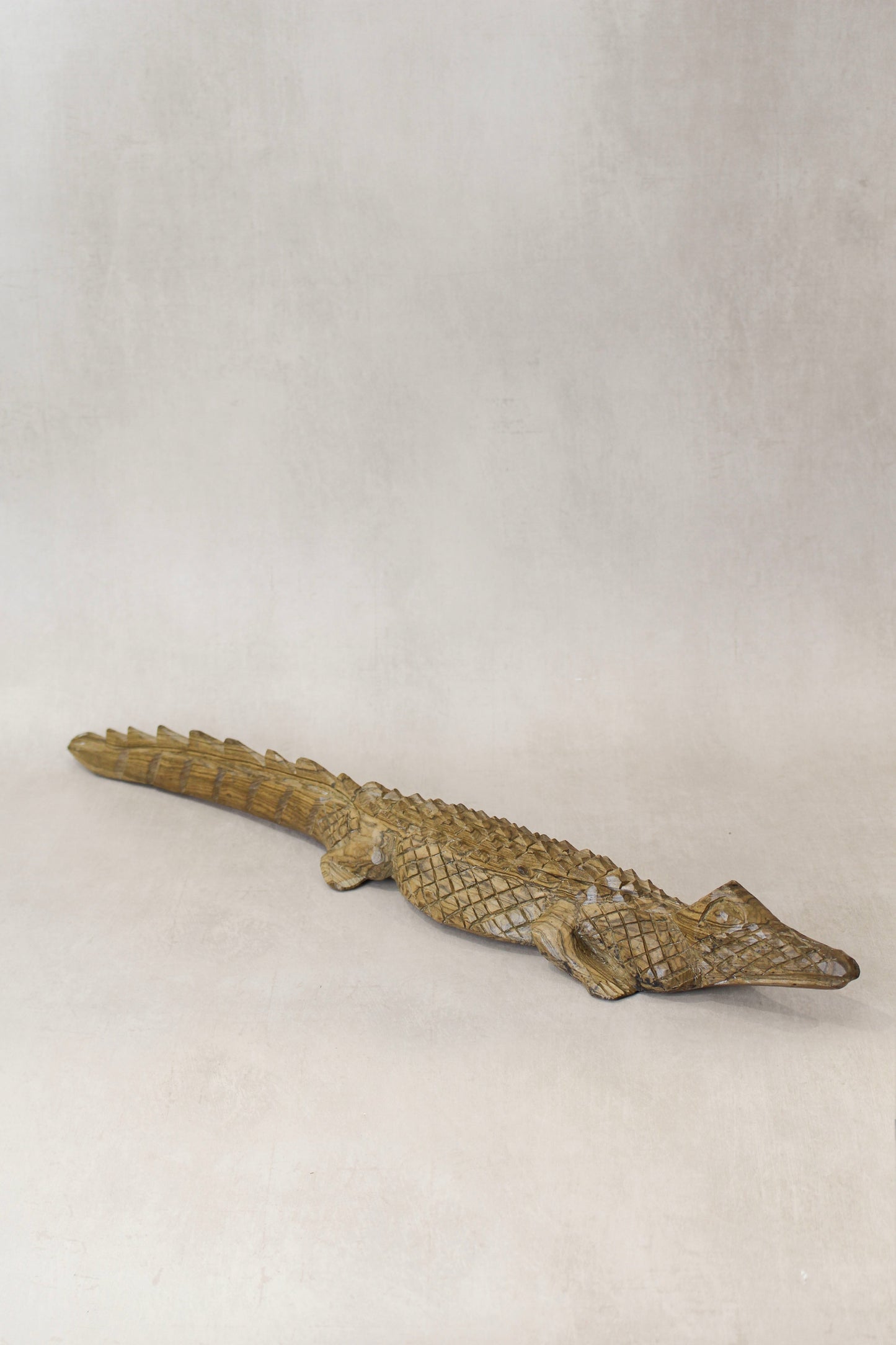 Zimbabwe Crocodile sculpture 56.1 by Botanical Boys