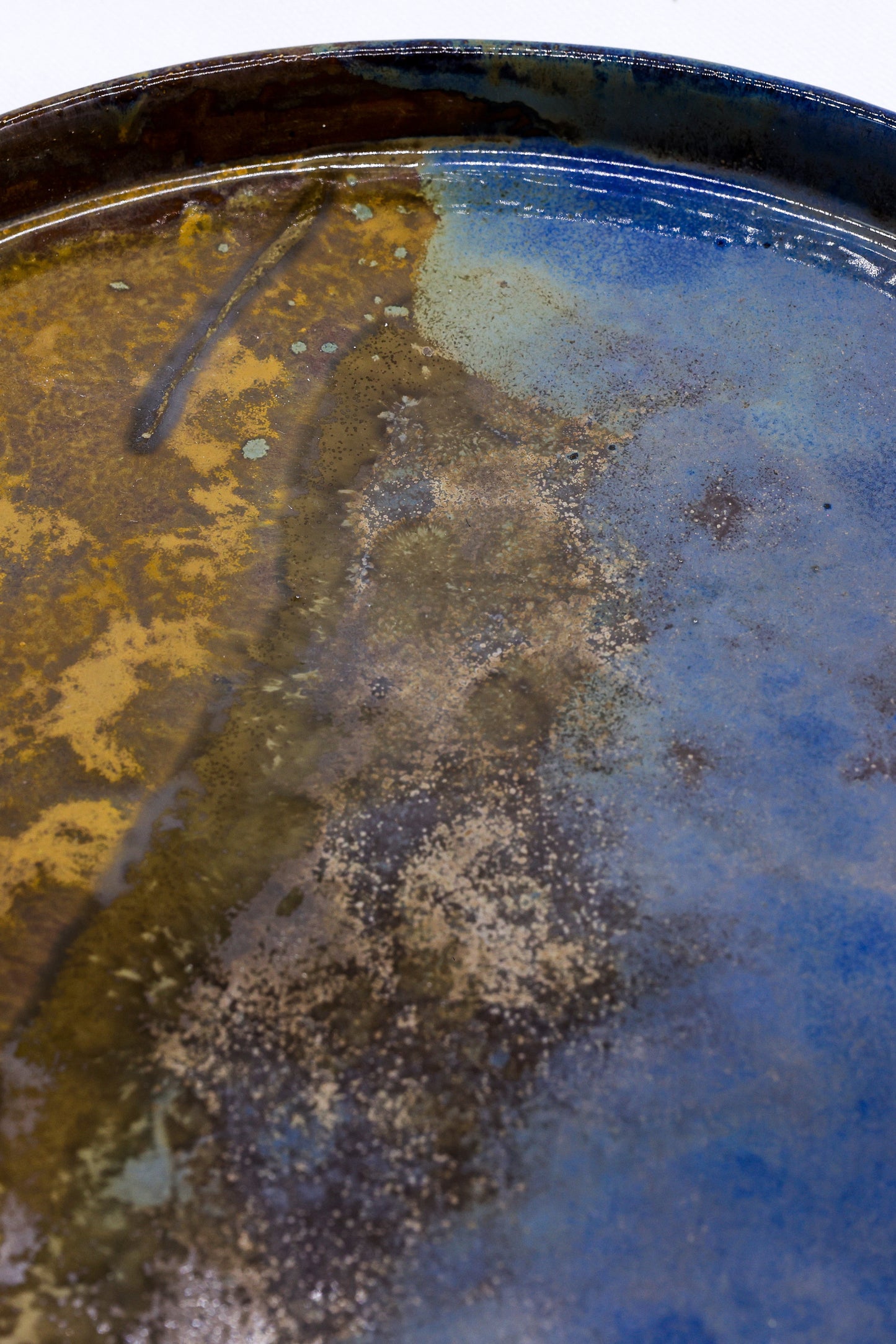 27 cm Oceanis Smoked Grey Large Stoneware Handmade Ceramic Dinner Plate by Ribera Handmade Ceramics