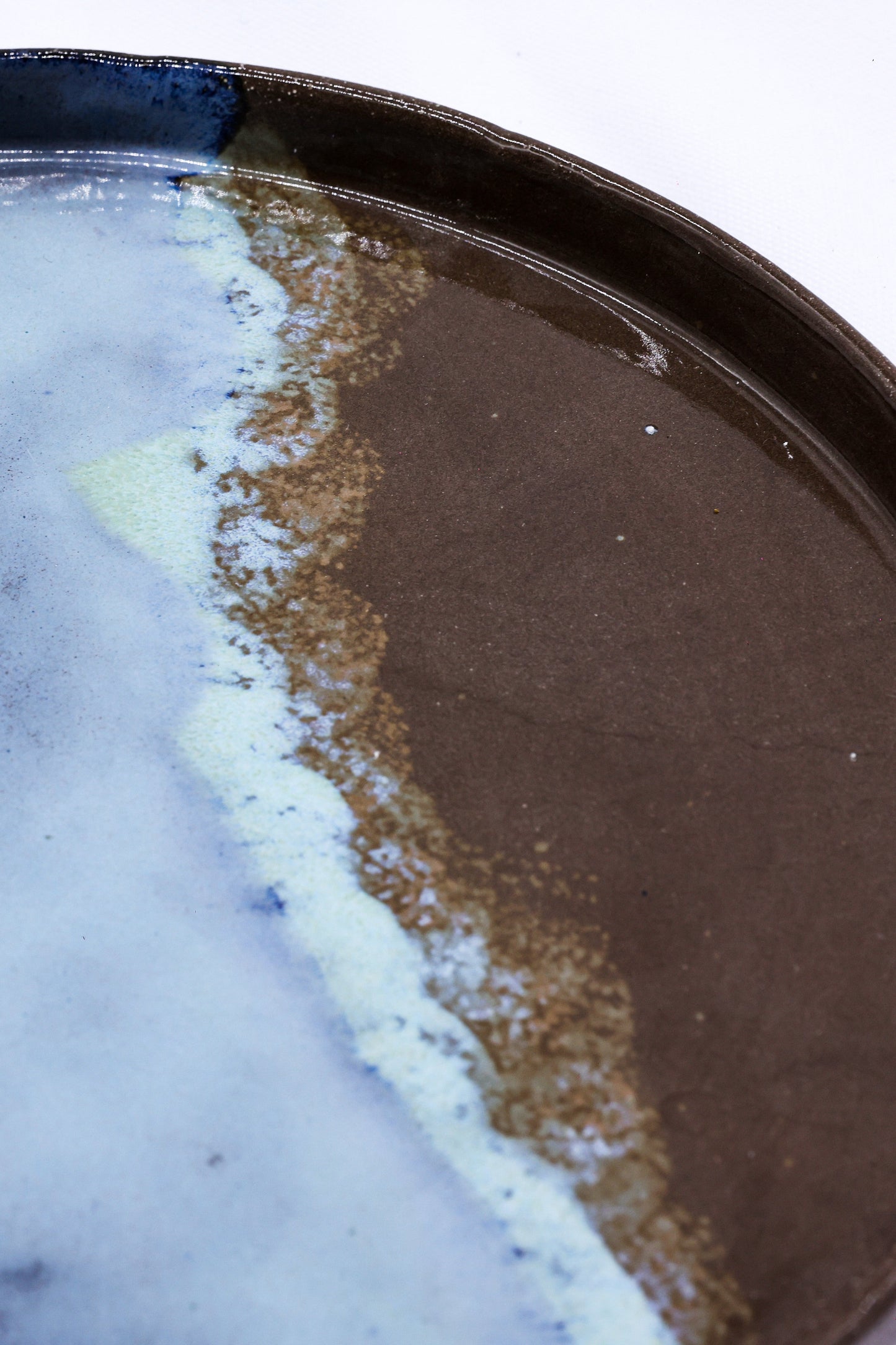 27 cm Seabrook Smoked Grey Large Stoneware Handmade Ceramic Dinner Plate by Ribera Handmade Ceramics