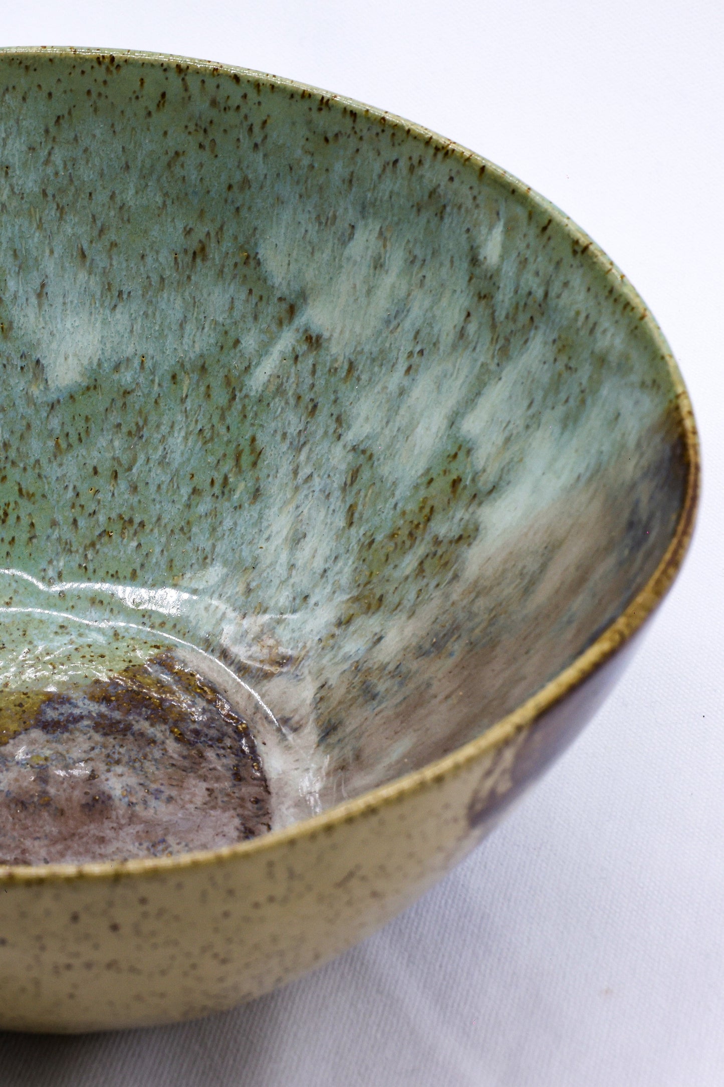 Large Saltwater Lavender Handmade Ceramic Stoneware Dinner Bowl by Ribera Handmade Ceramics