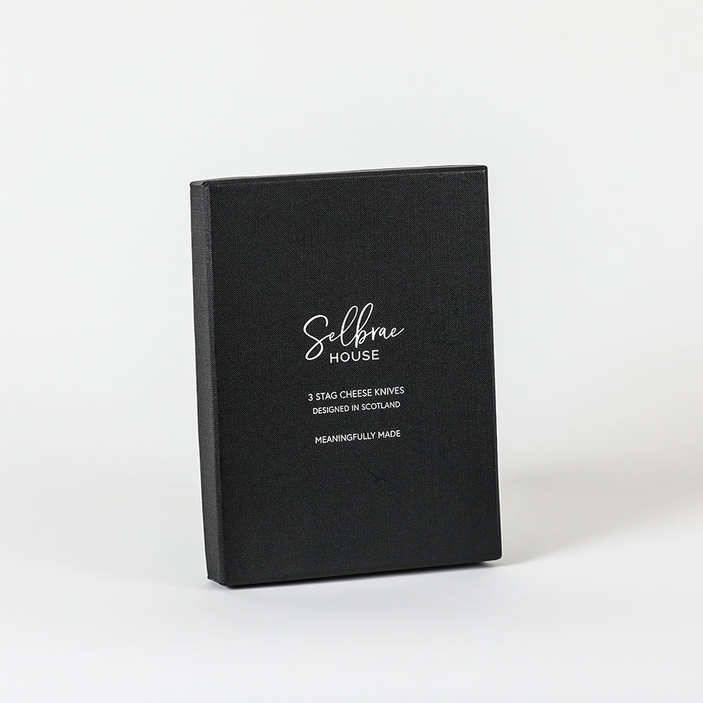 Stag Cheese Knives - Set of 3 by Selbrae House