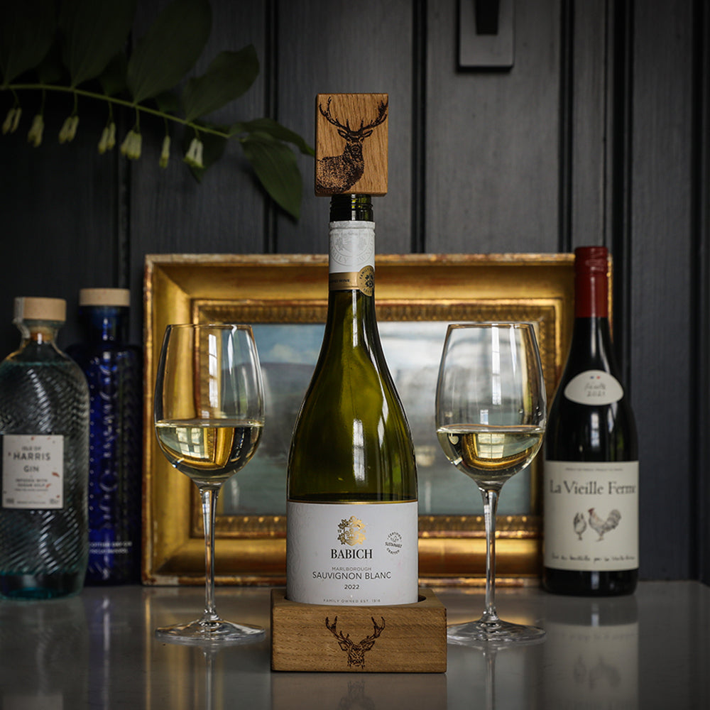 Monarch Stag Oak Bottle Stopper by Selbrae House