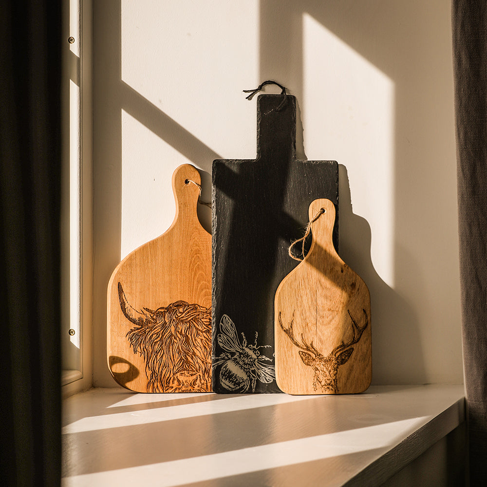 Stag Prince Oak Hanging Paddle - Small by Selbrae House