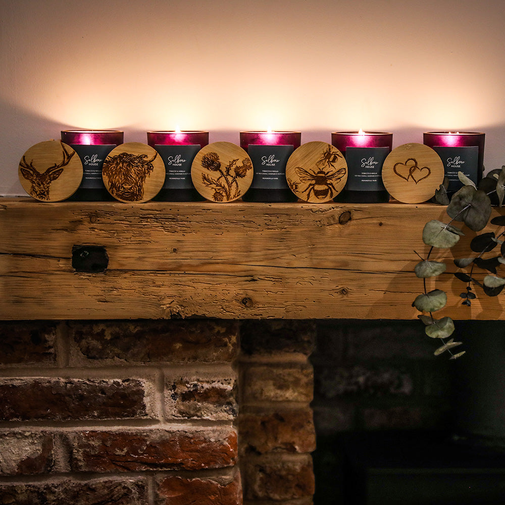 Highland Cow Tobacco & Vanilla Candle by Selbrae House