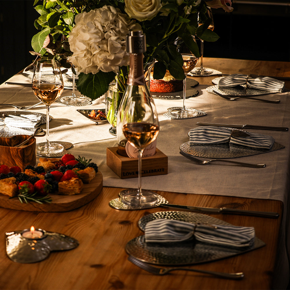 Hand Hammered Hearts - Set of 6 by Selbrae House