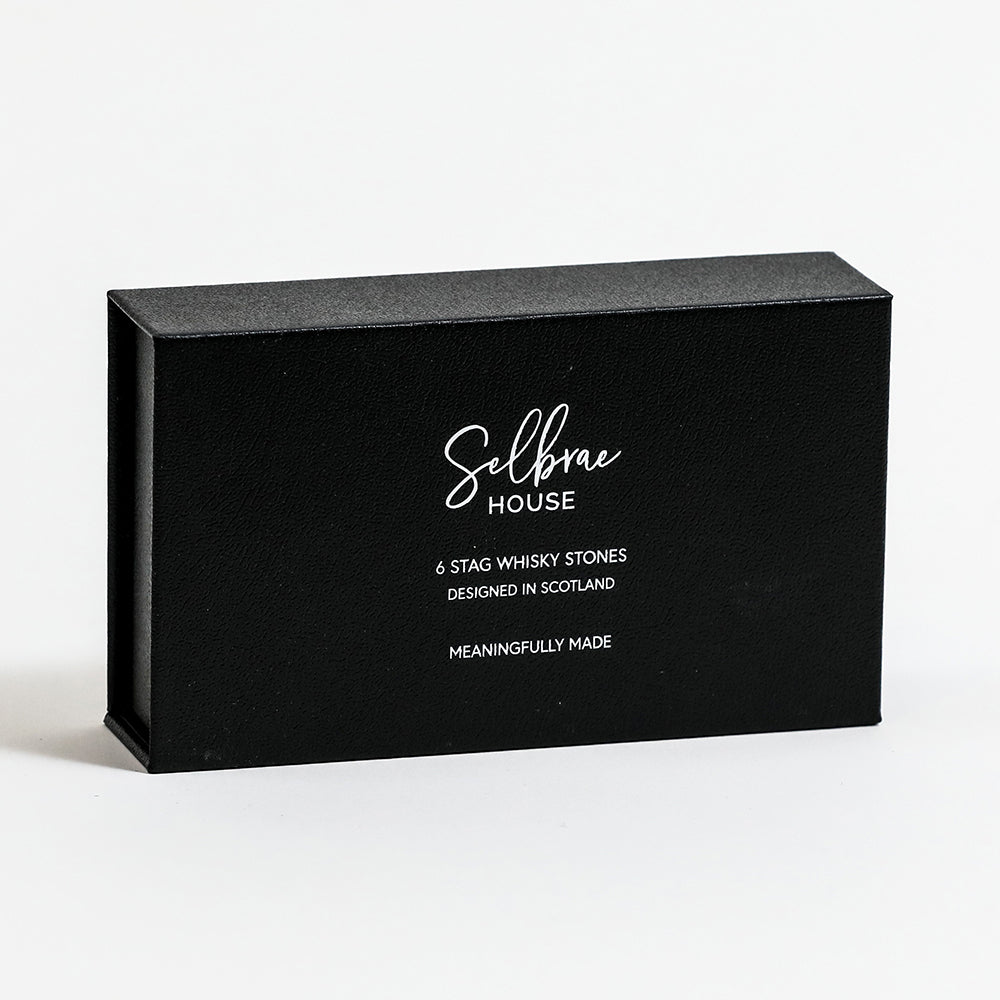 Stag Whisky Stones - Set of 6 by Selbrae House