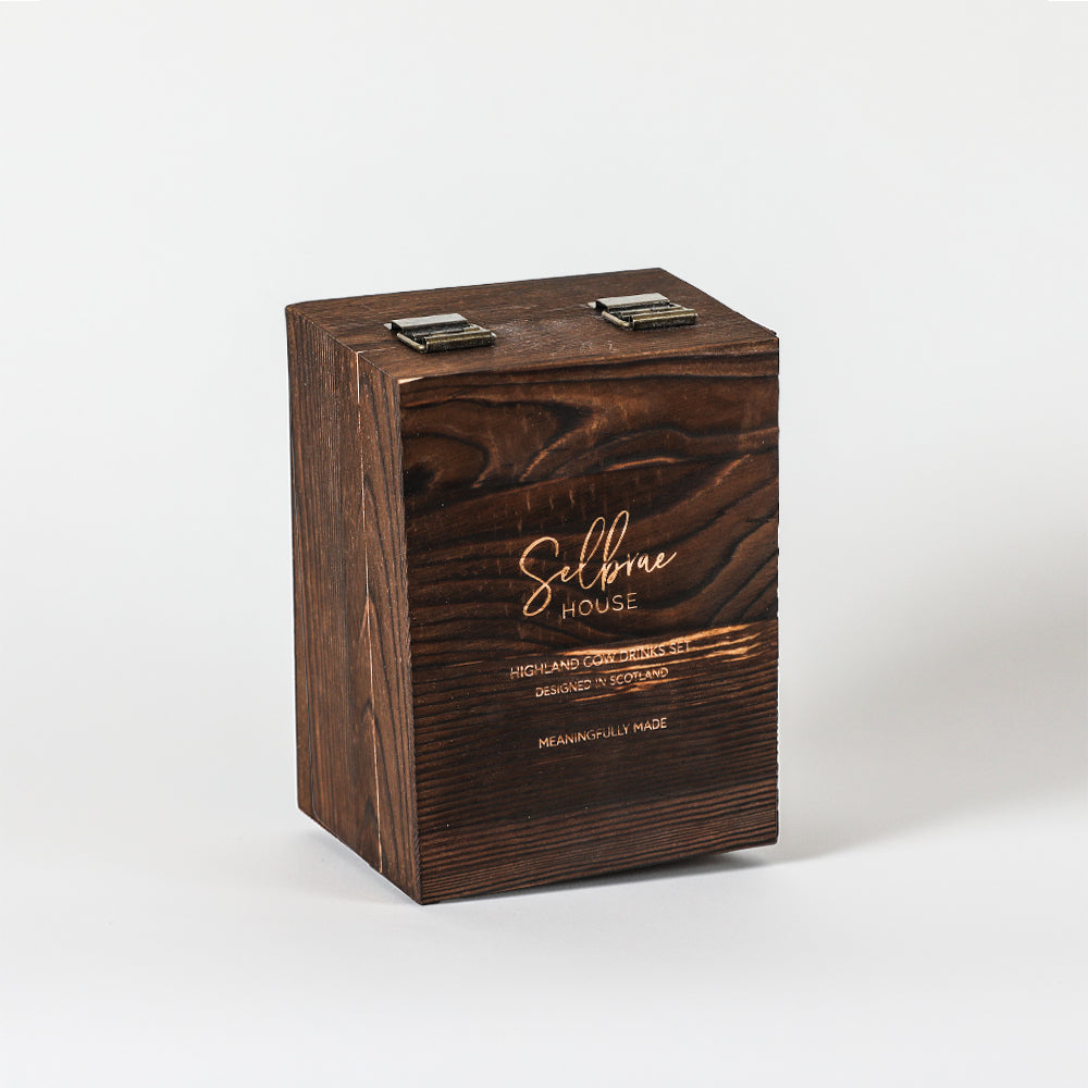 Highland Cow Drinks Set by Selbrae House