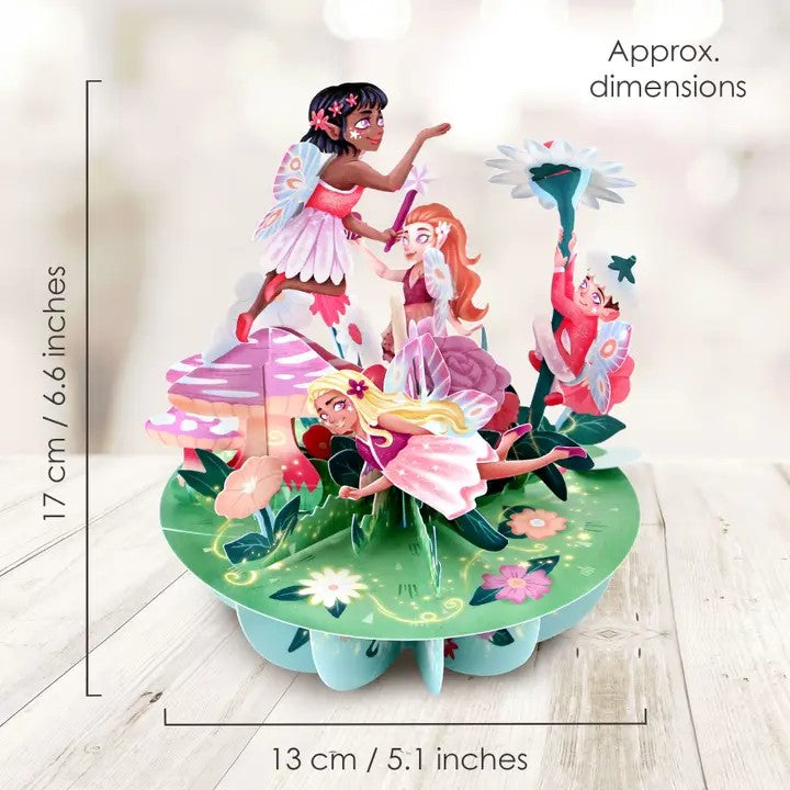 Pirouettes Card - Fairy Garden