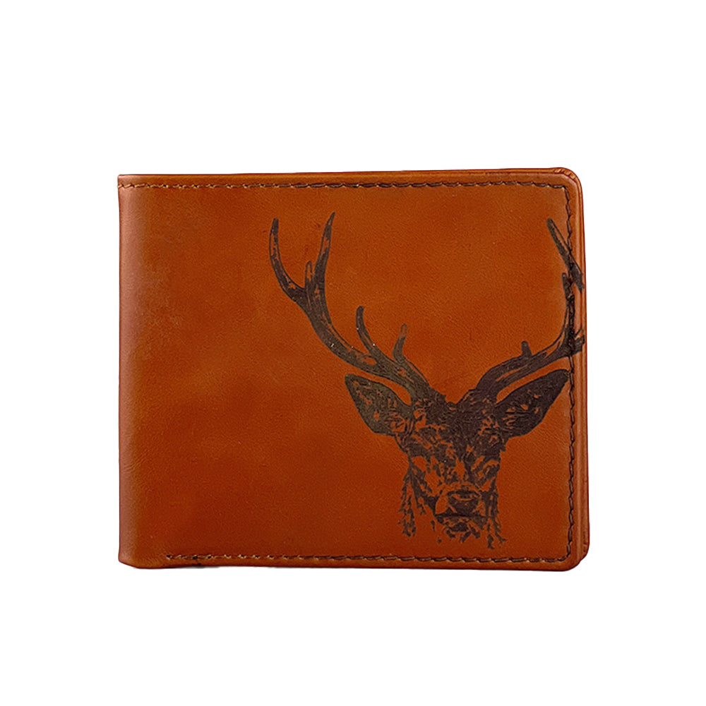 Stag Leather Wallet by Selbrae House