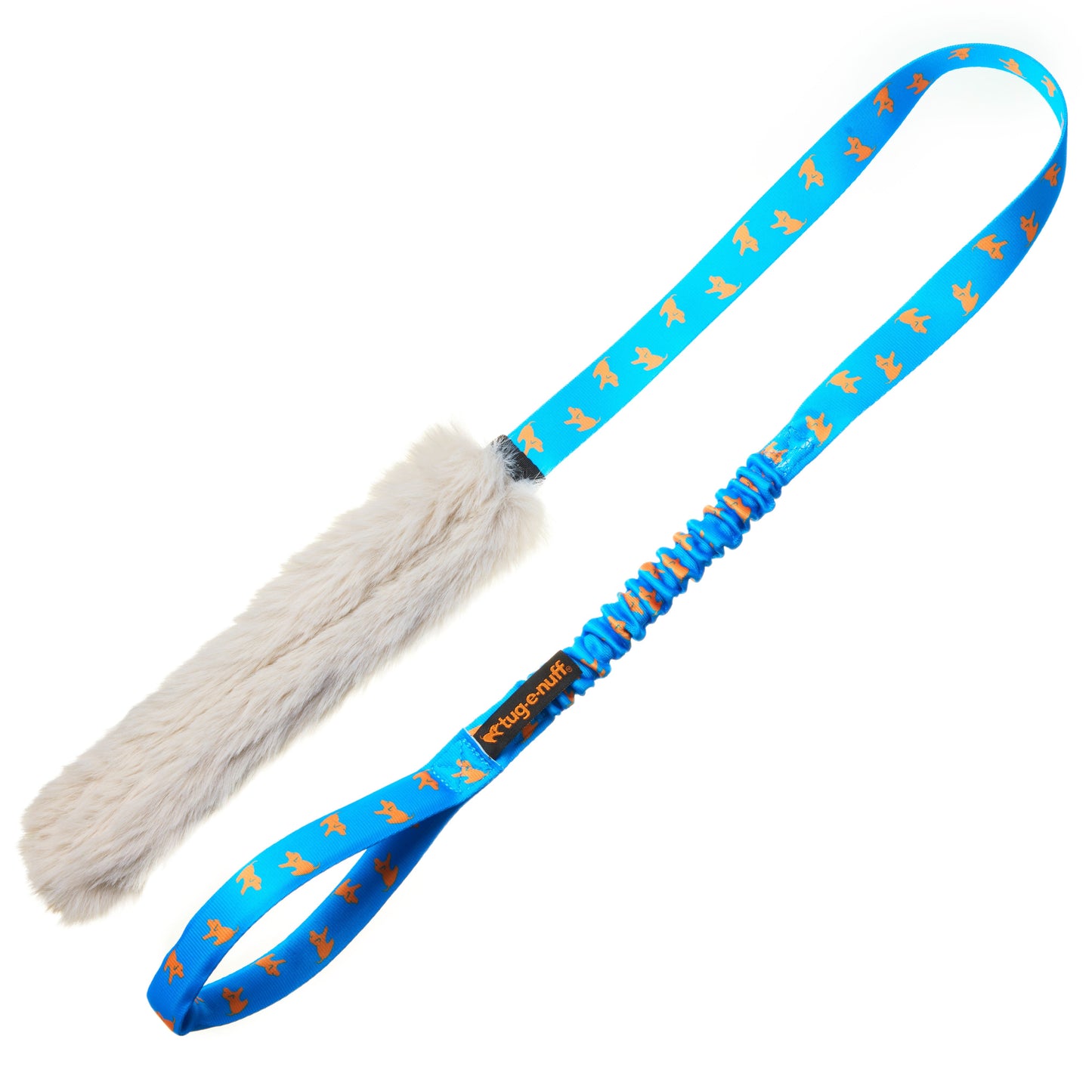 Faux Fur Bungee Chaser Dog Tug Toy