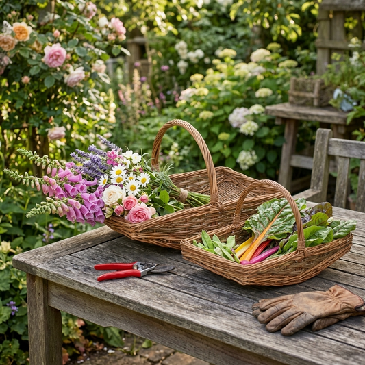 Unpeeled Willow Garden Trug