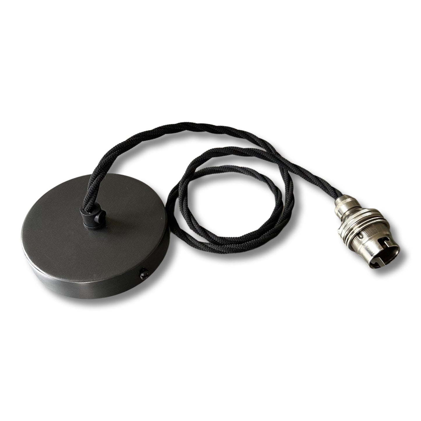 Trimingham ~ Real Genuine Leather Hand Stitched Solid Lampshade Pendant Set Light ~ 8.5 Inch by Vintage-Electrical