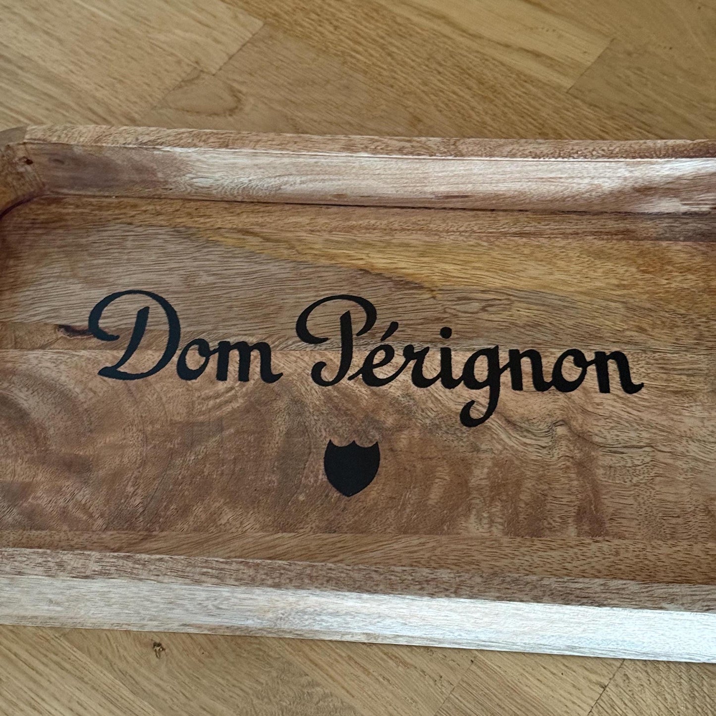 Wooden Serving Trays Dom Pérignon Champagne by Vintage-Electrical