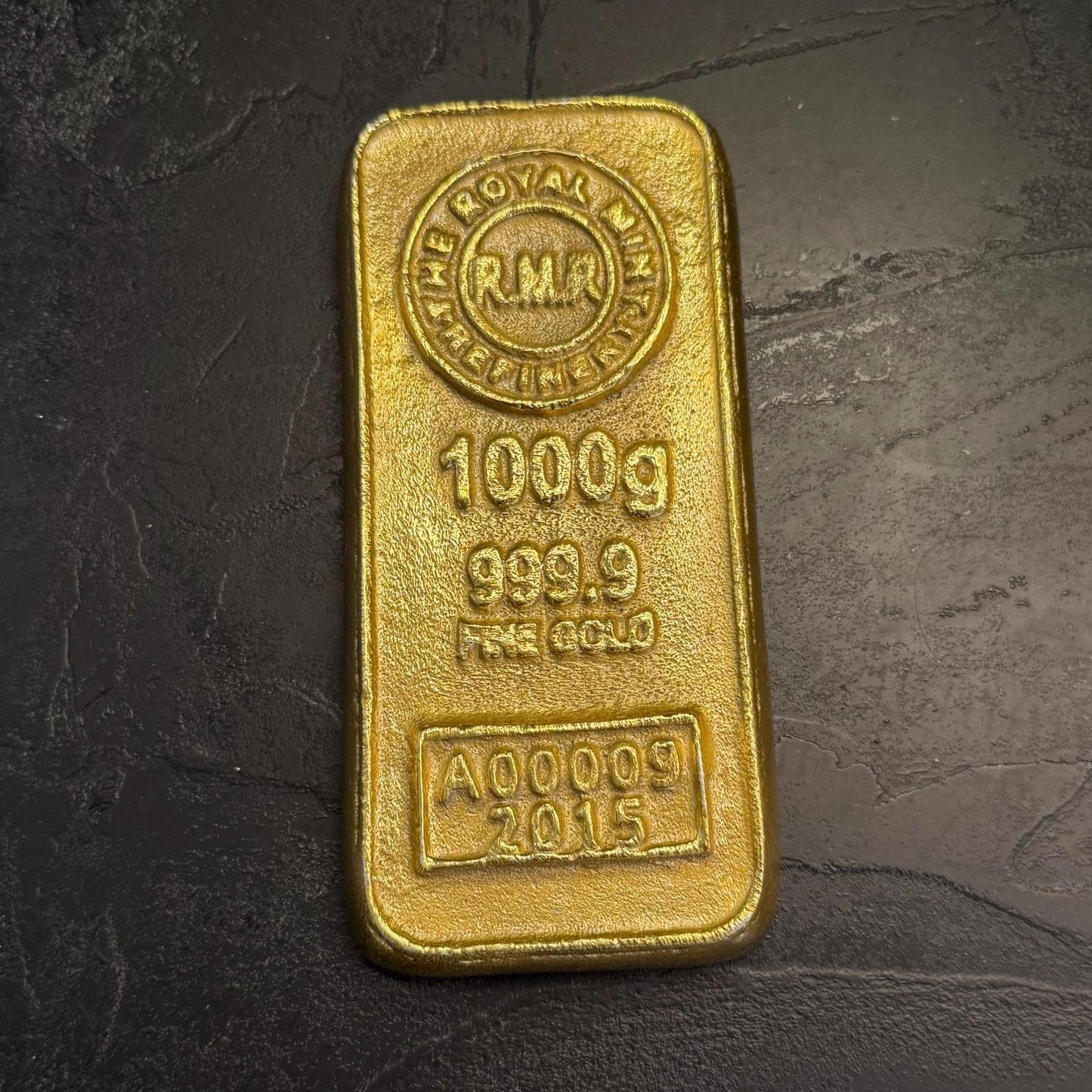 Cast Iron Gold Bullion Bar Paper Weight by Vintage-Electrical