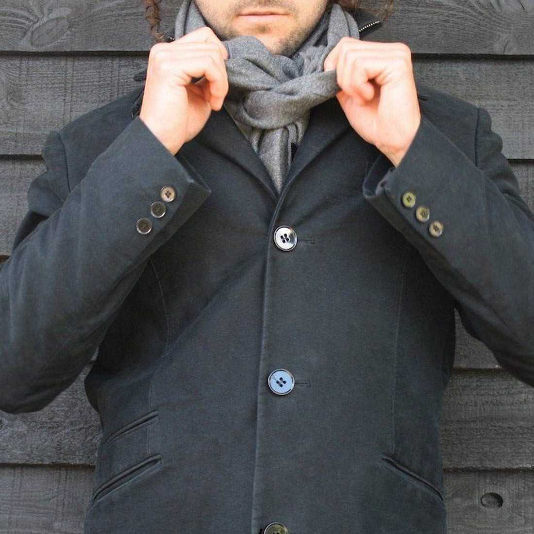 Charcoal Grey Bamboo Scarf by Swole Panda