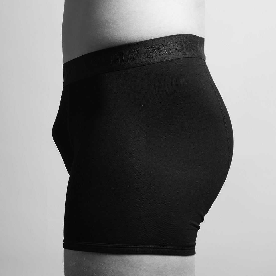 Bamboo Boxers - Black / Black Band by Swole Panda