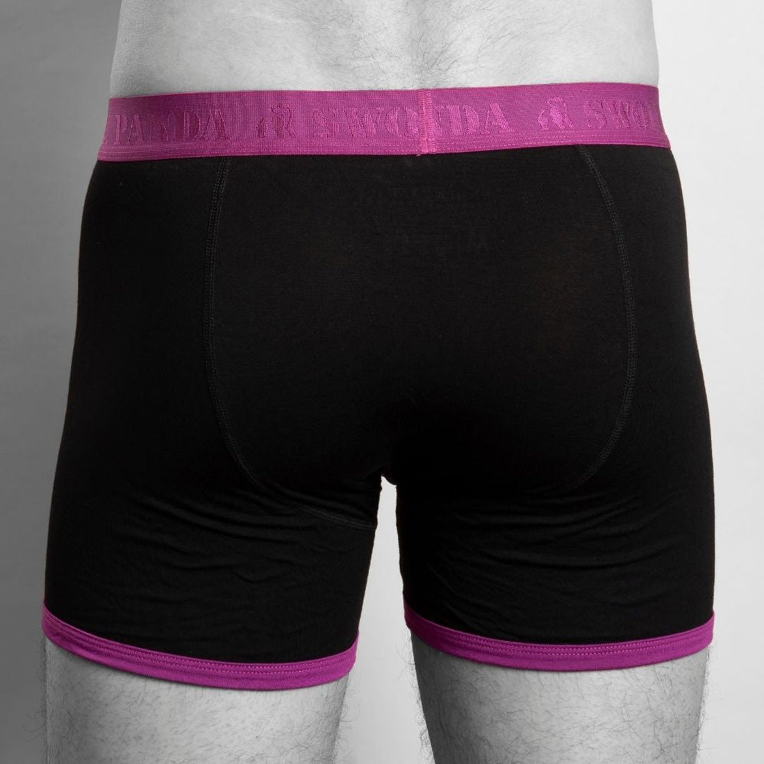 Bamboo Boxers - Navy / Purple Band by Swole Panda