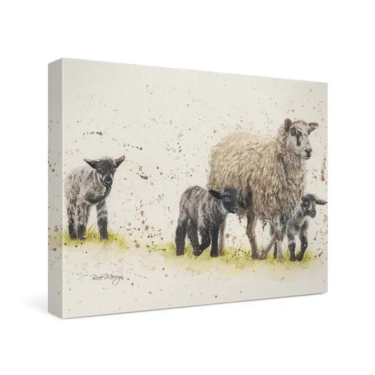 Behind Ewe Canvas Cutie (6"x8")