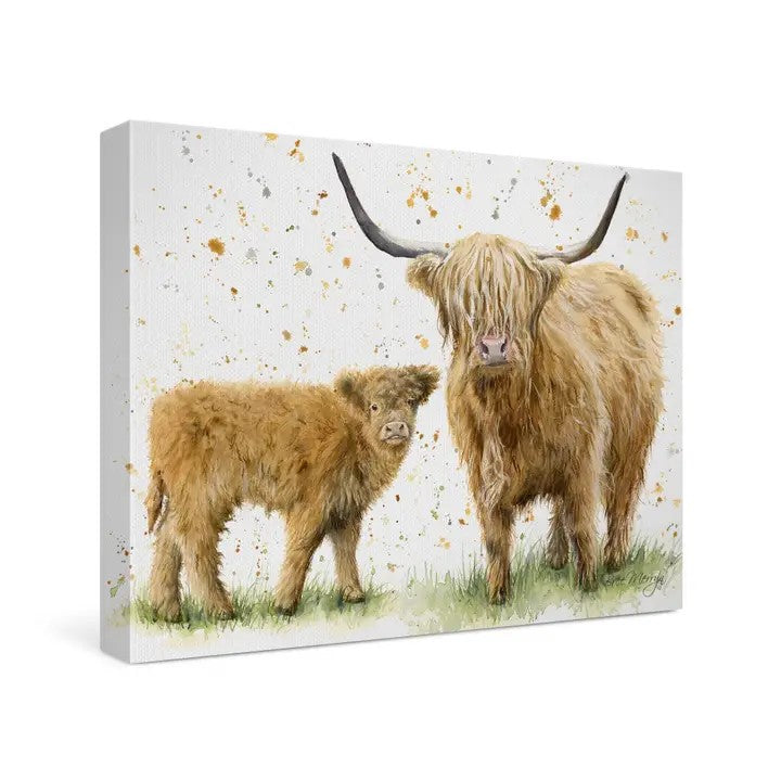Happy Highlands Canvas Cutie (6"x8")