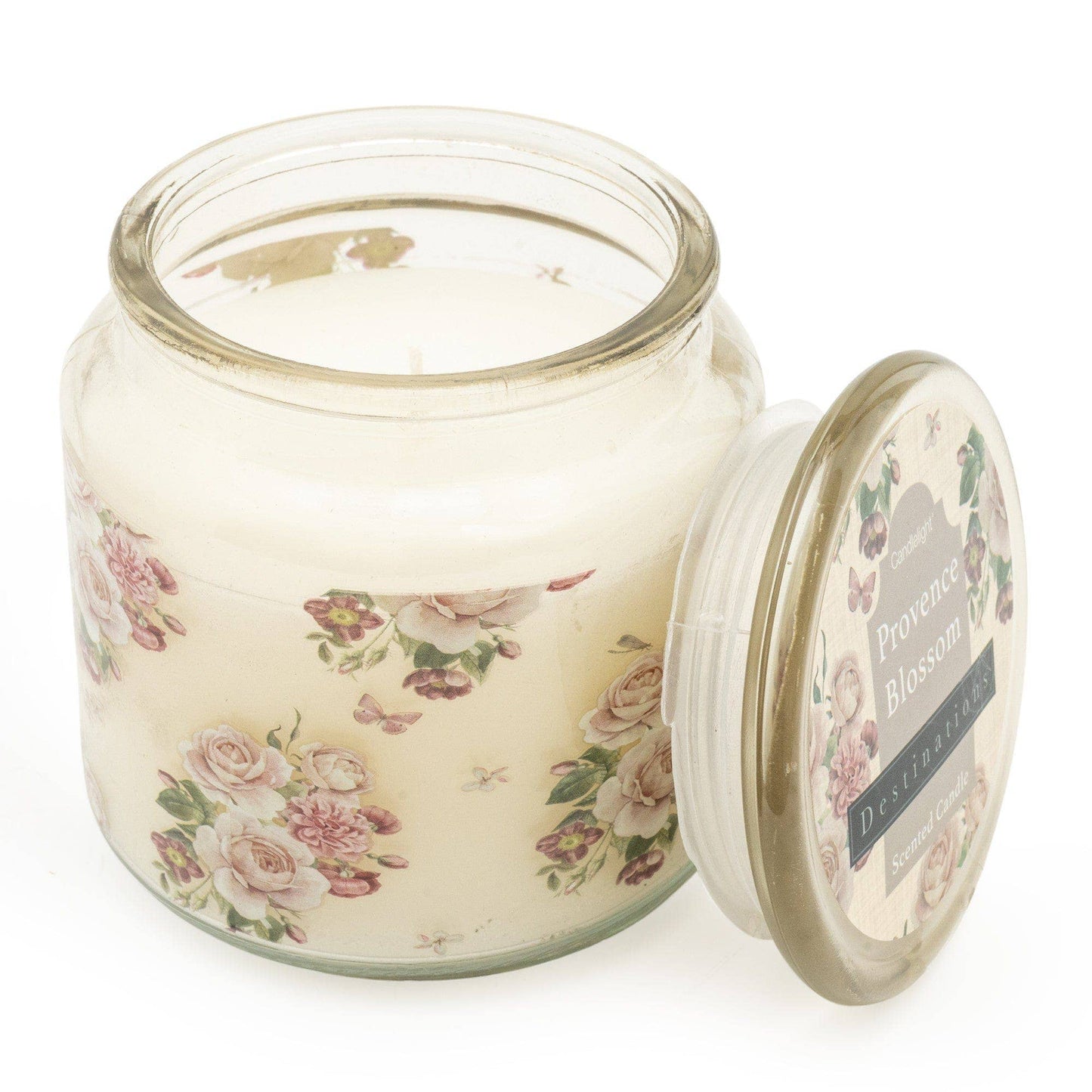 Candlelight Destinations Collection Provence Blossom Lidded Candle Jar – Parisian Window Scent