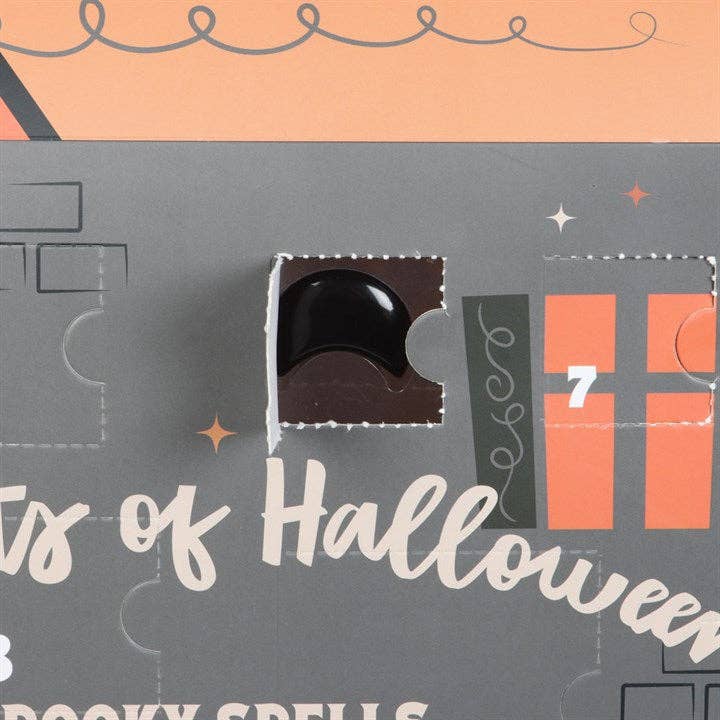 13 Nights of Halloween advent calendar close-up showing numbered doors and illustrated details