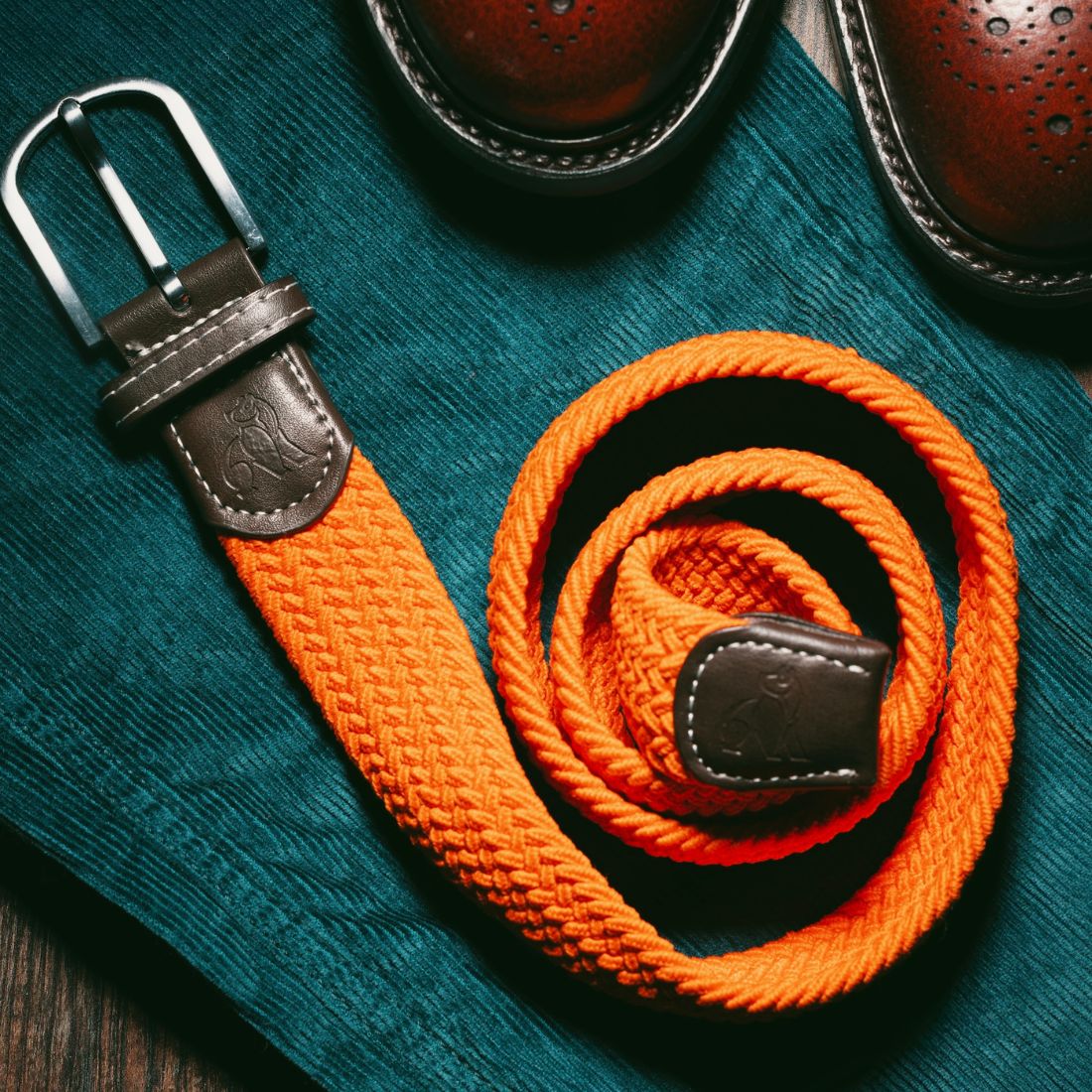 Woven Belt - Tangerine Orange by Swole Panda